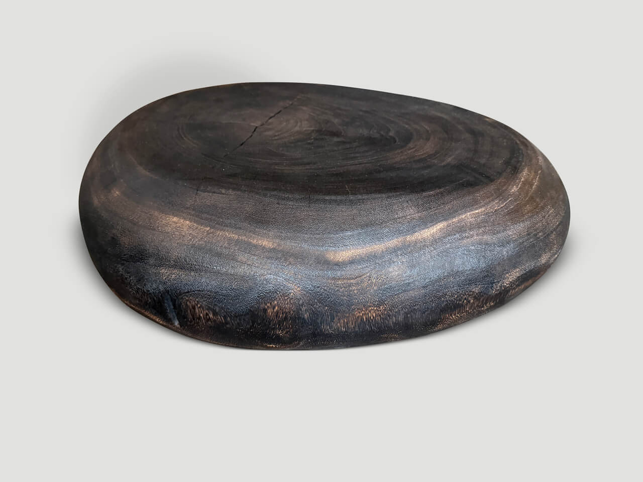 PEBBLE STYLE CHARRED COFFEE TABLE