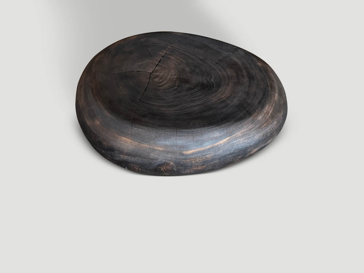 PEBBLE STYLE CHARRED COFFEE TABLE