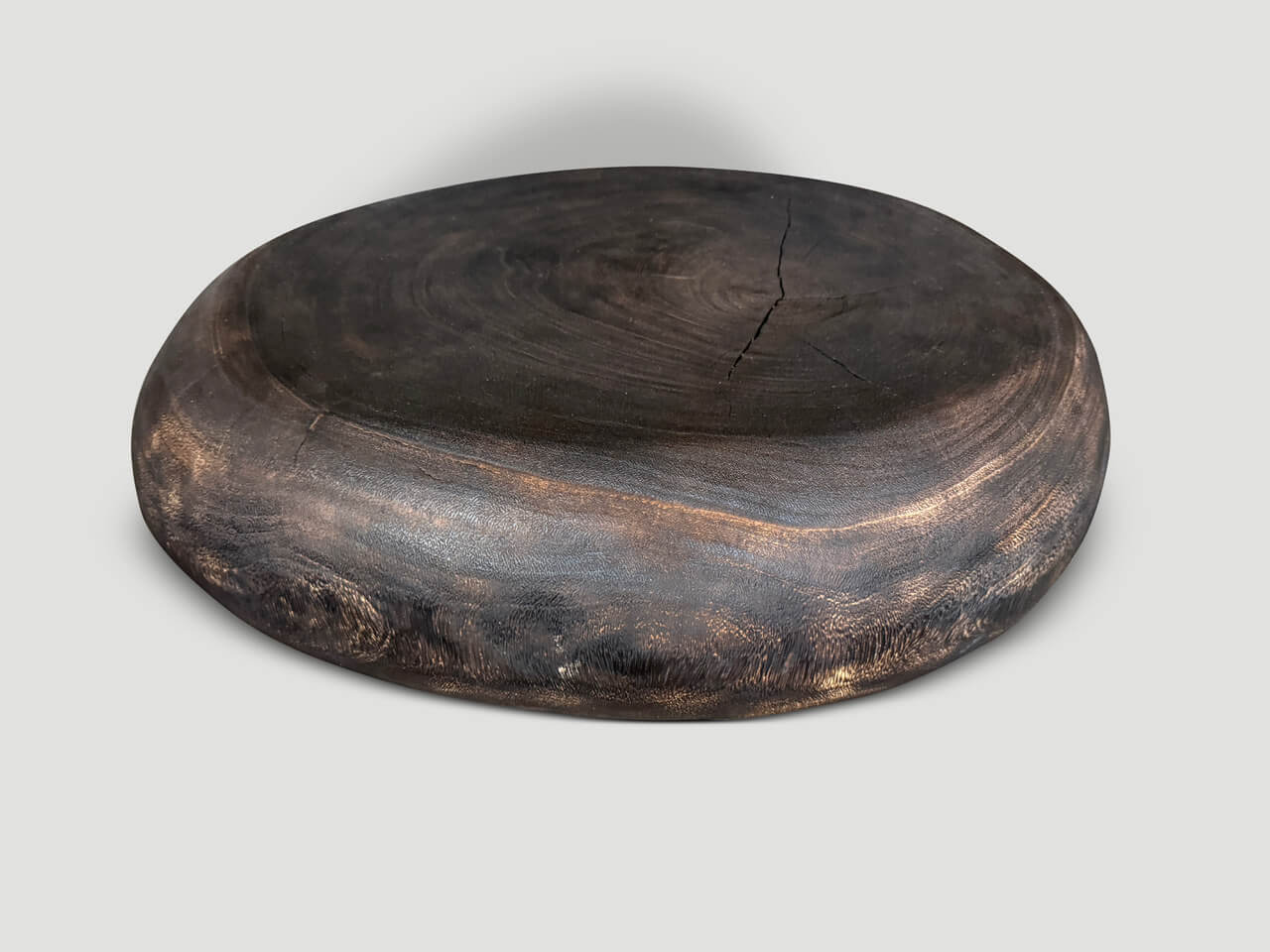 PEBBLE STYLE CHARRED COFFEE TABLE