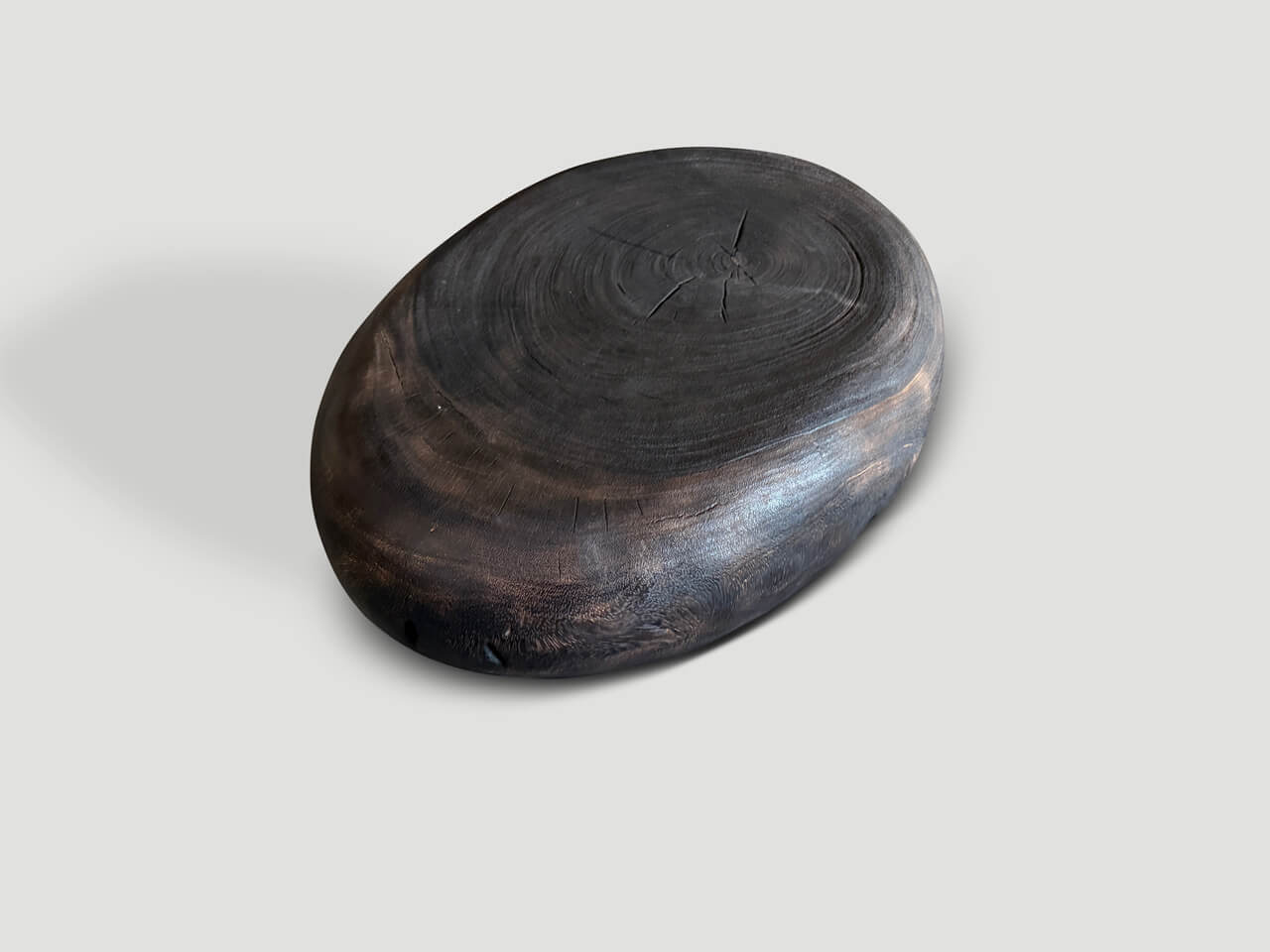 PEBBLE STYLE CHARRED COFFEE TABLE