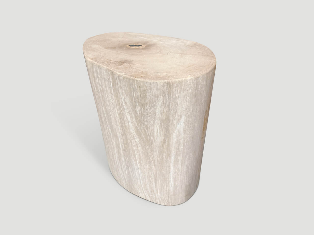 MINIMALIST HIGH QUALITY PETRIFIED WOOD SIDE TABLE