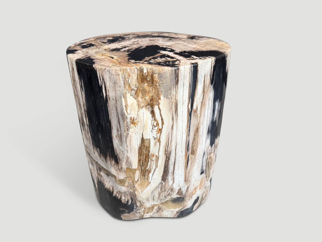 HIGH QUALITY PETRIFIED WOOD SIDE TABLE