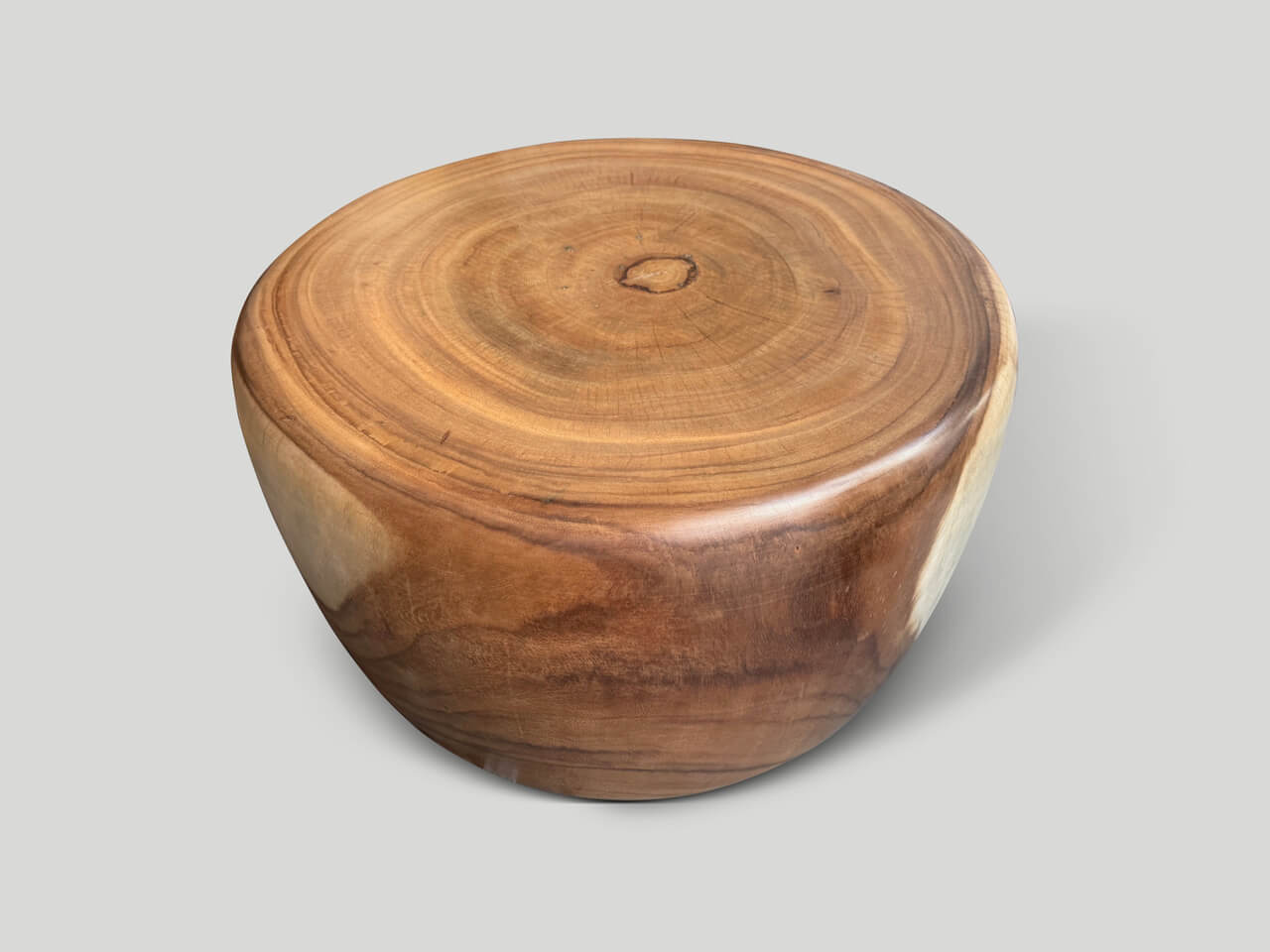 DRUM SHAPE SUAR WOOD COFFEE TABLE