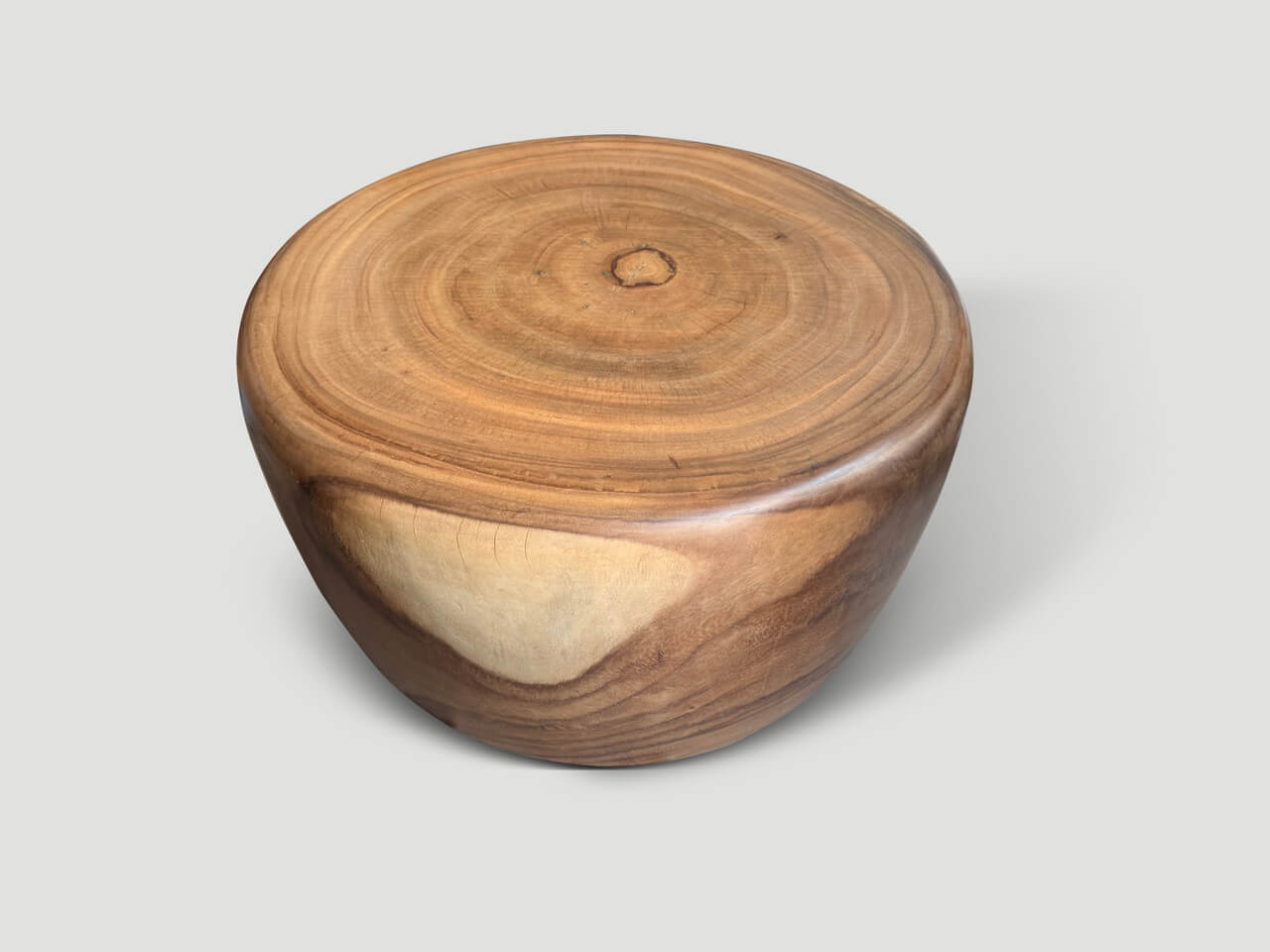 DRUM SHAPE SUAR WOOD COFFEE TABLE