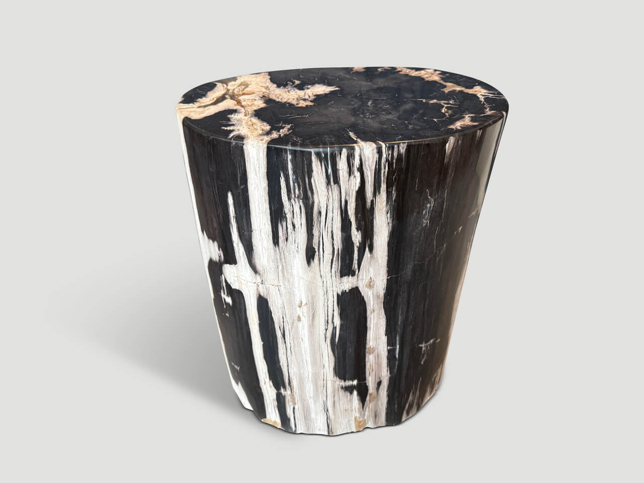 HIGH QUALITY PETRIFIED WOOD SIDE TABLE