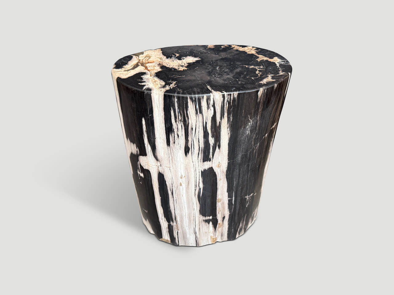 HIGH QUALITY PETRIFIED WOOD SIDE TABLE