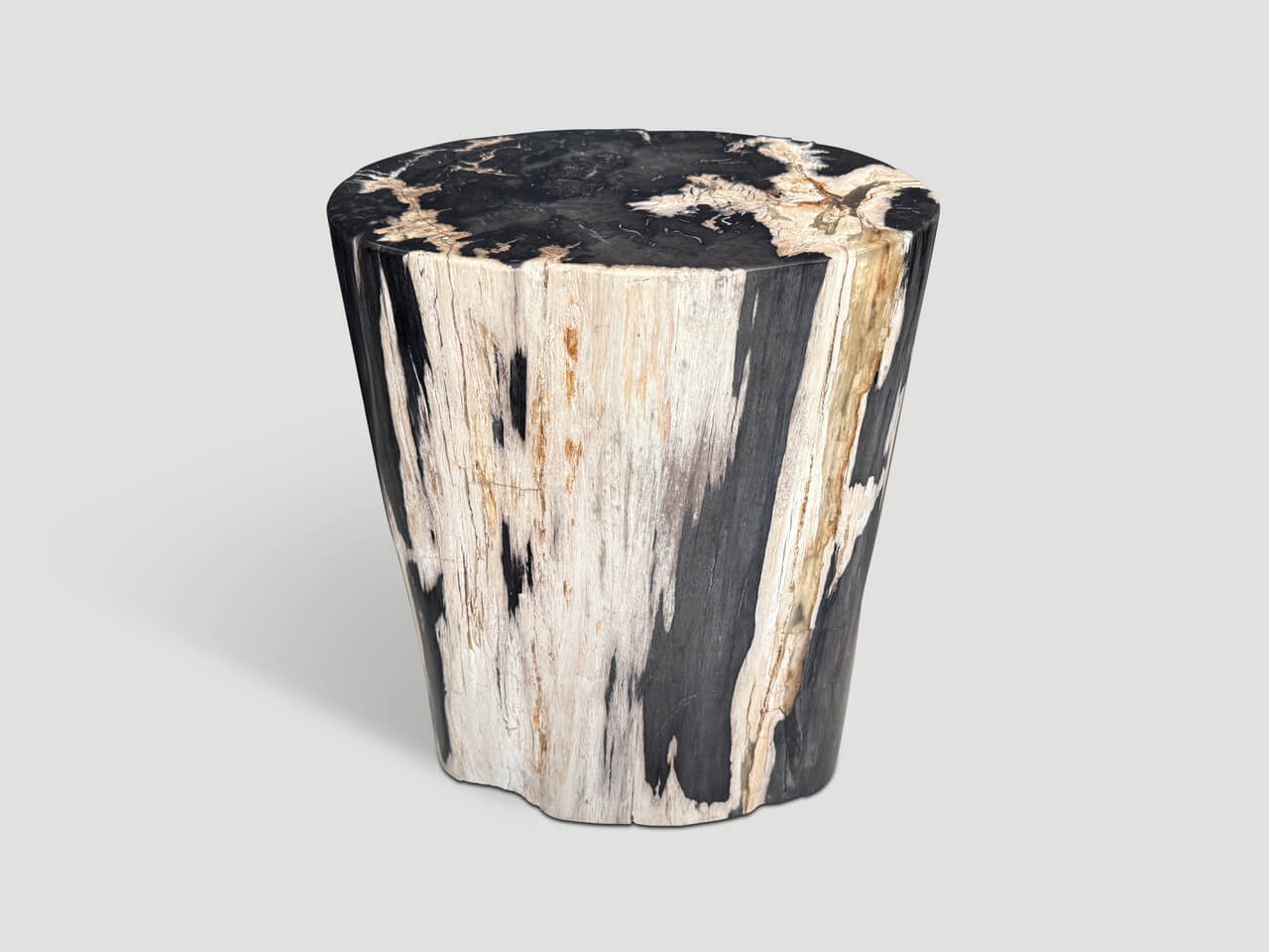 HIGH QUALITY PETRIFIED WOOD SIDE TABLE