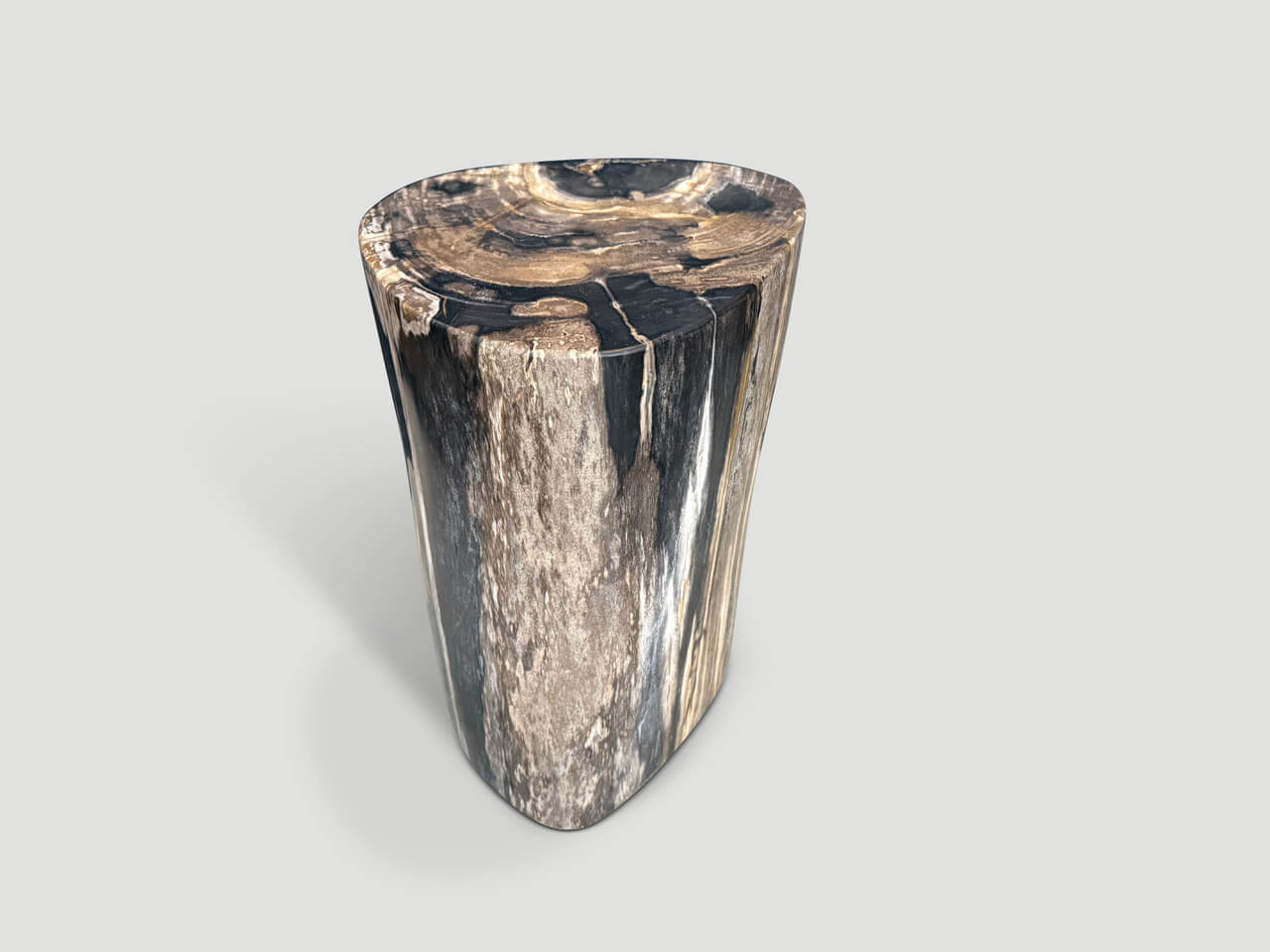 HIGH QUALITY PETRIFIED WOOD SIDE TABLE