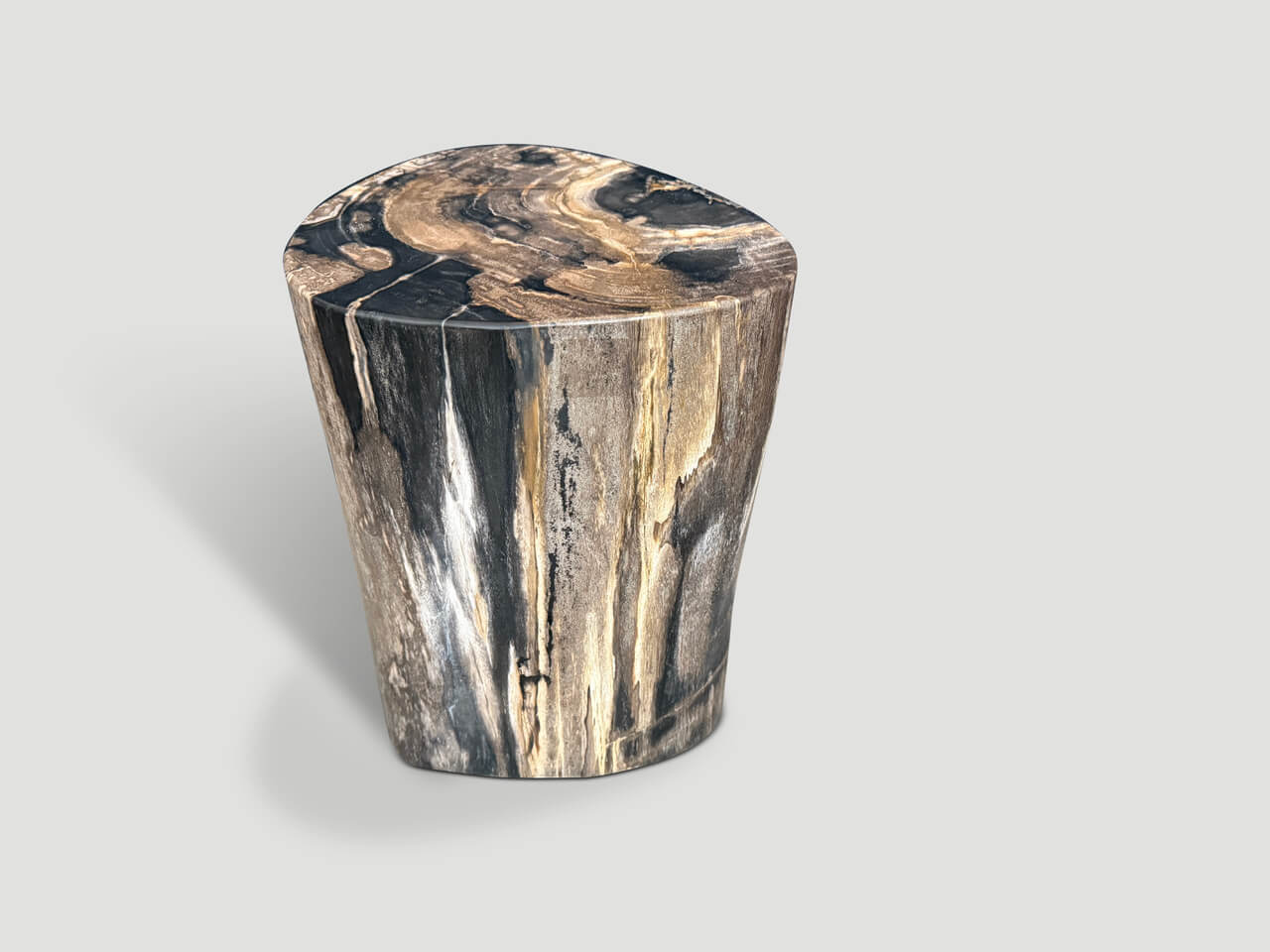 HIGH QUALITY PETRIFIED WOOD SIDE TABLE