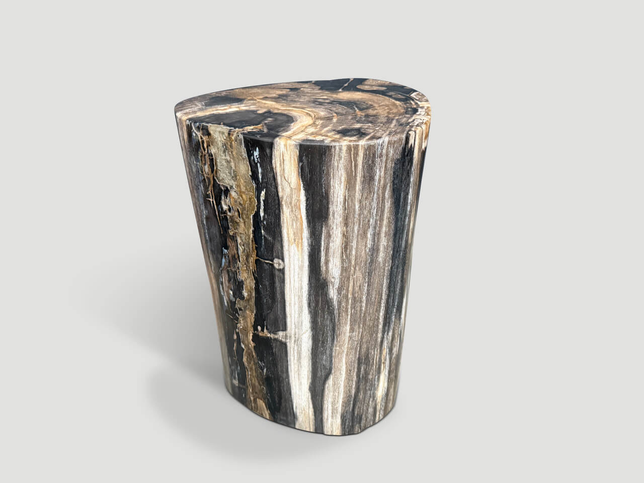 HIGH QUALITY PETRIFIED WOOD SIDE TABLE