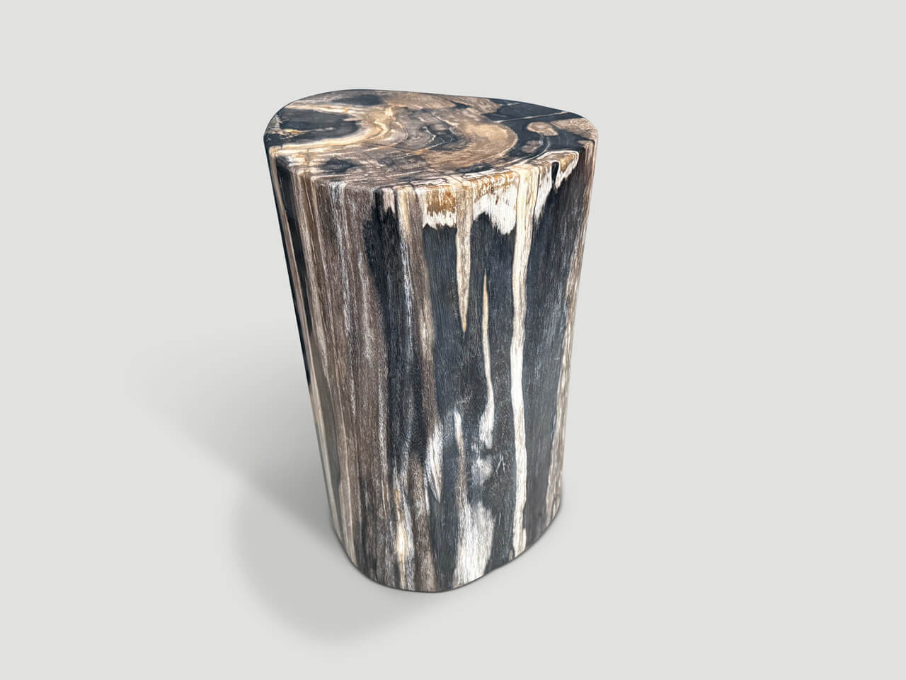 HIGH QUALITY PETRIFIED WOOD SIDE TABLE
