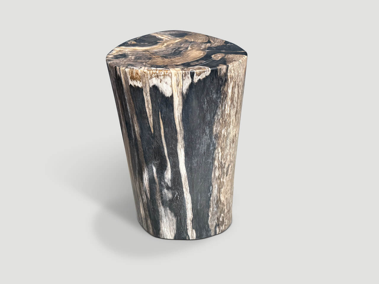 HIGH QUALITY PETRIFIED WOOD SIDE TABLE