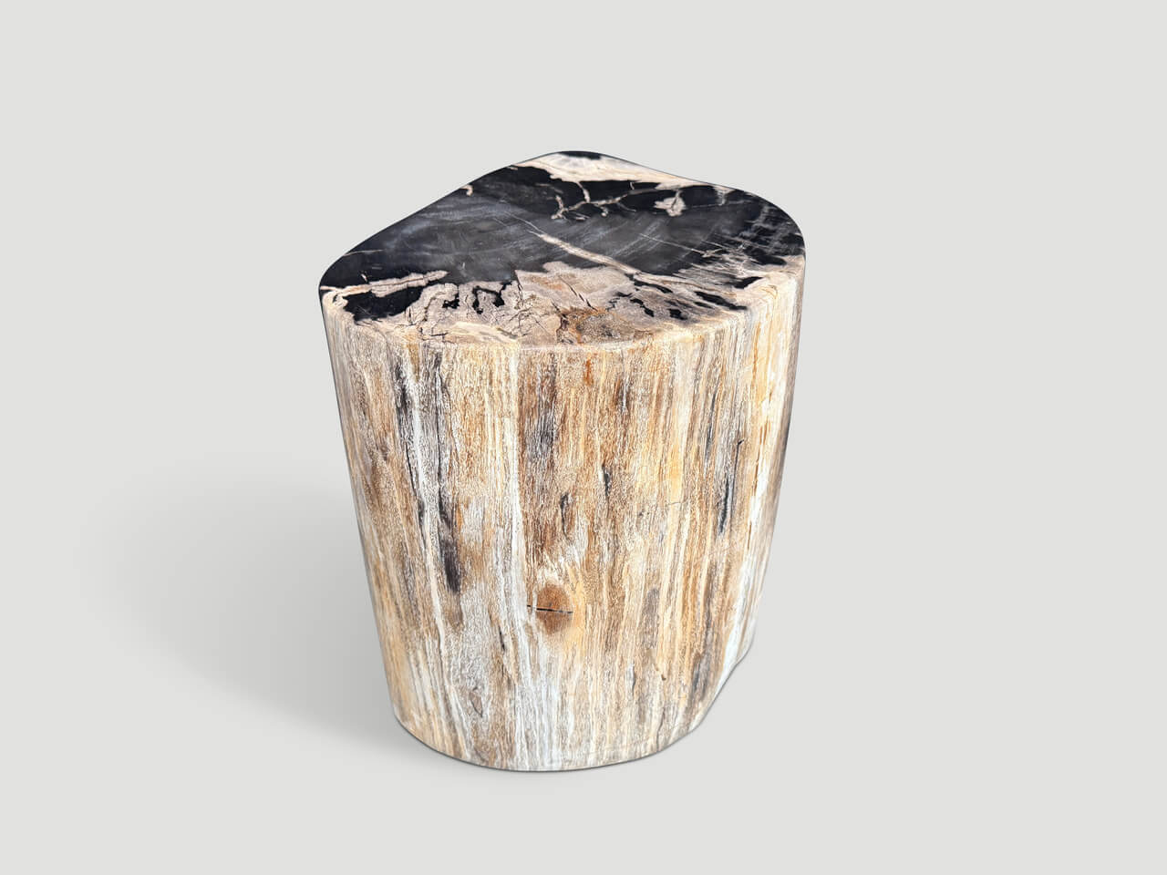 HIGH QUALITY PETRIFIED WOOD SIDE TABLE
