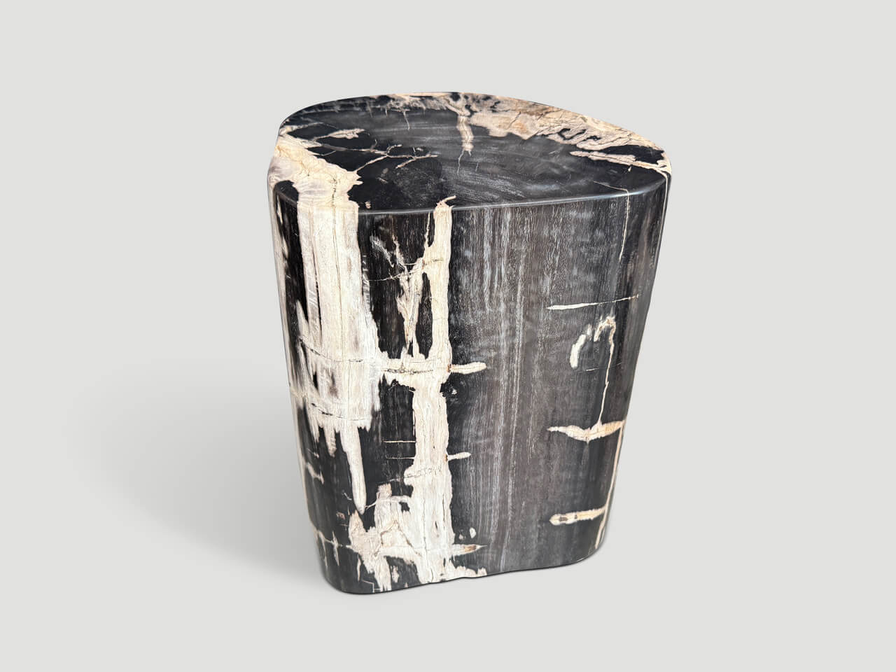 HIGH QUALITY PETRIFIED WOOD SIDE TABLE