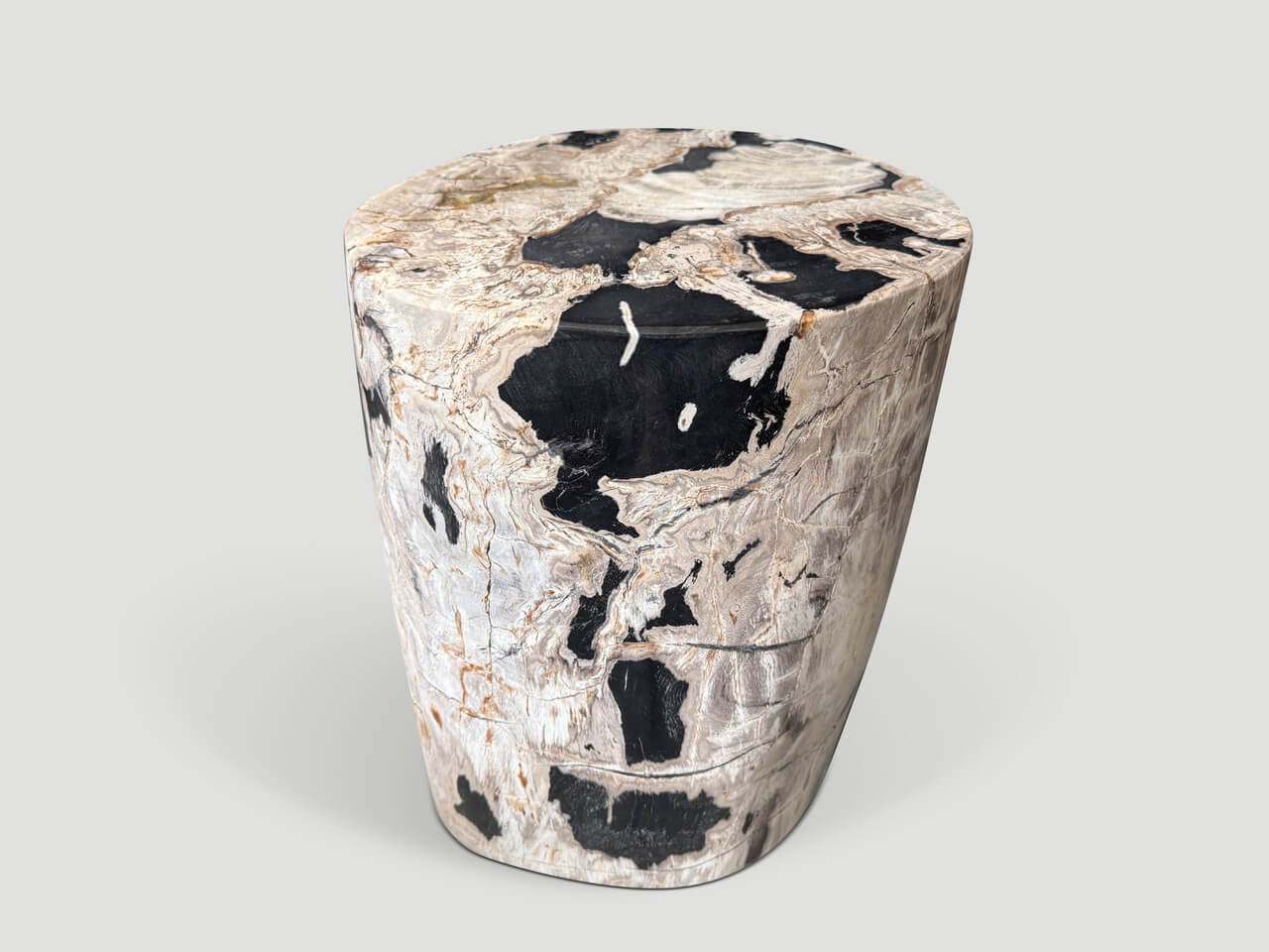 HIGH QUALITY PETRIFIED WOOD SIDE TABLE