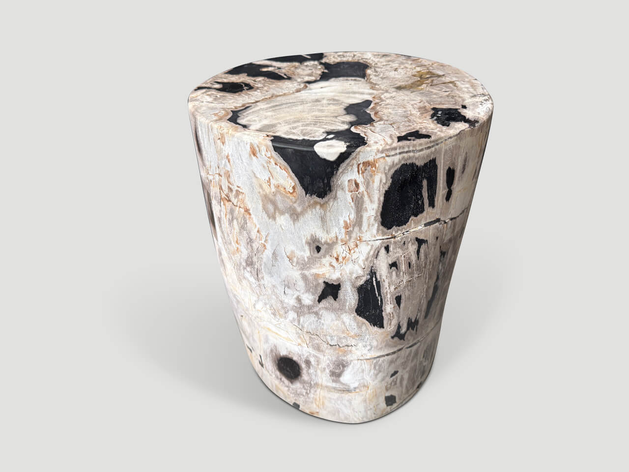 HIGH QUALITY PETRIFIED WOOD SIDE TABLE