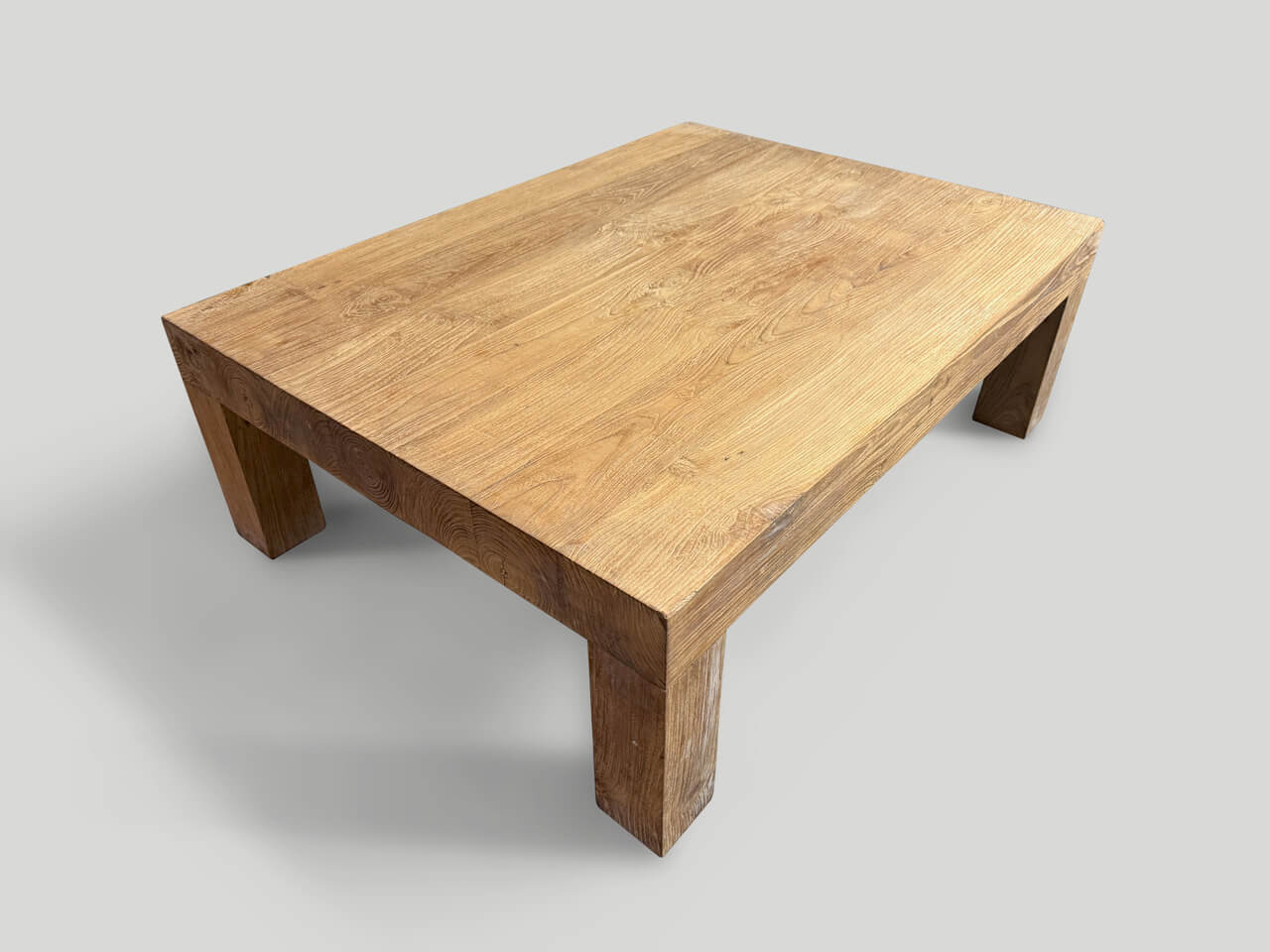 natural teak coffee table