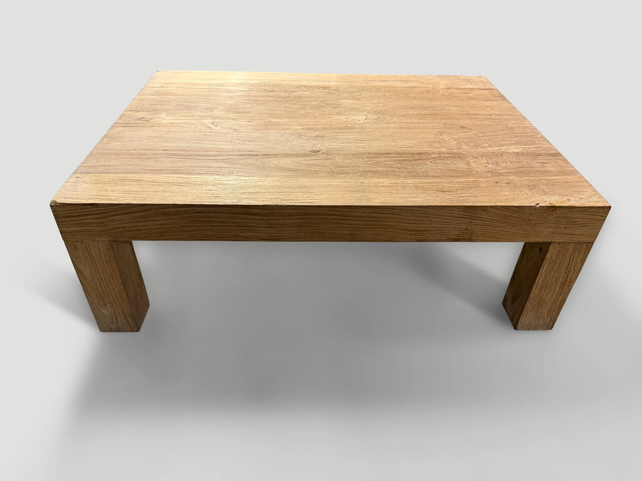 natural teak coffee table