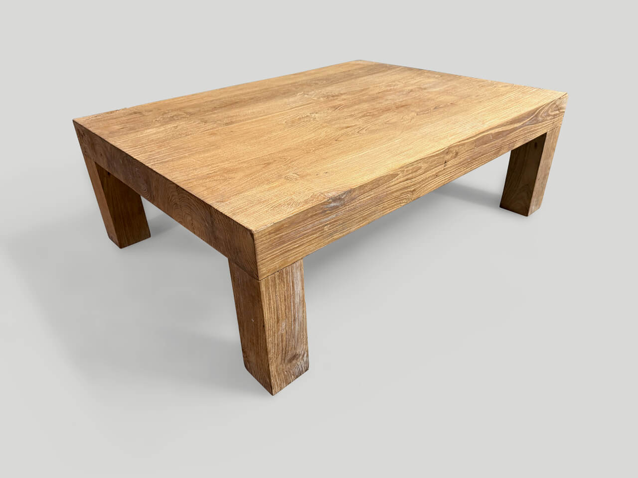 natural teak coffee table