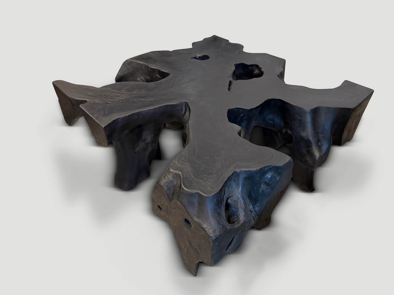 teak wood root coffee table