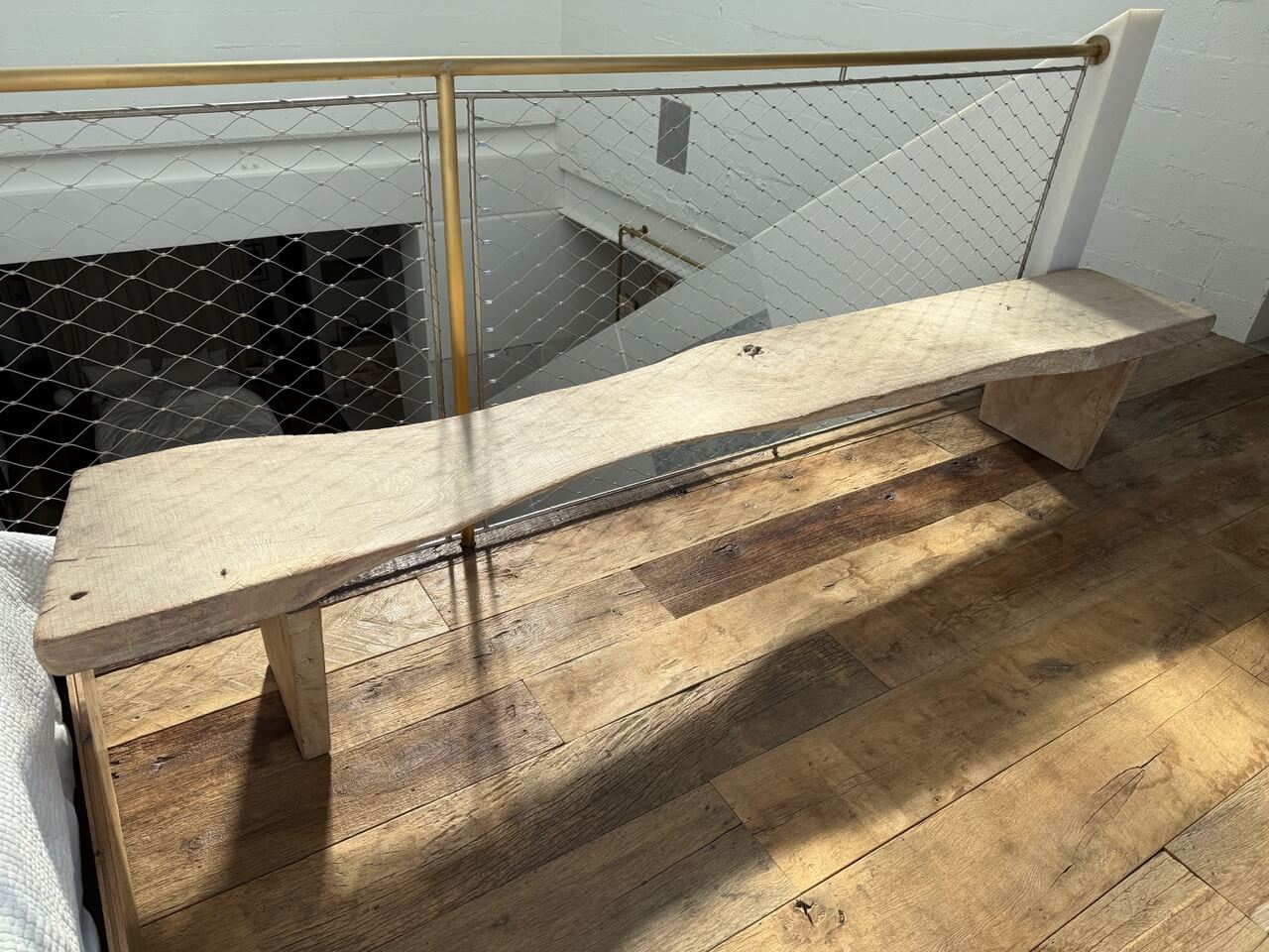 IMPRESSIVE LIVE EDGE LONG BENCH