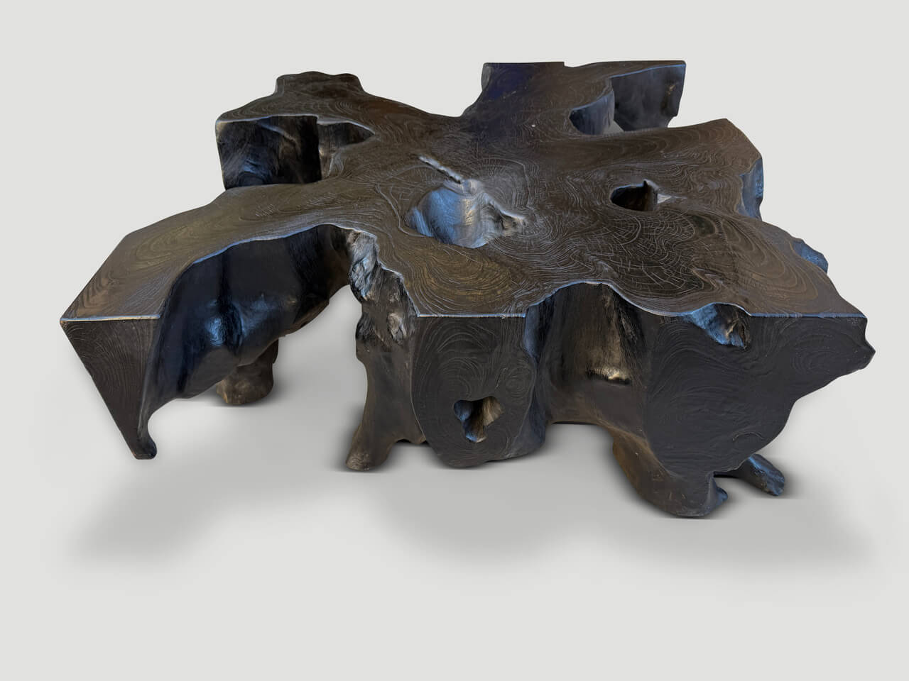 teak wood root coffee table