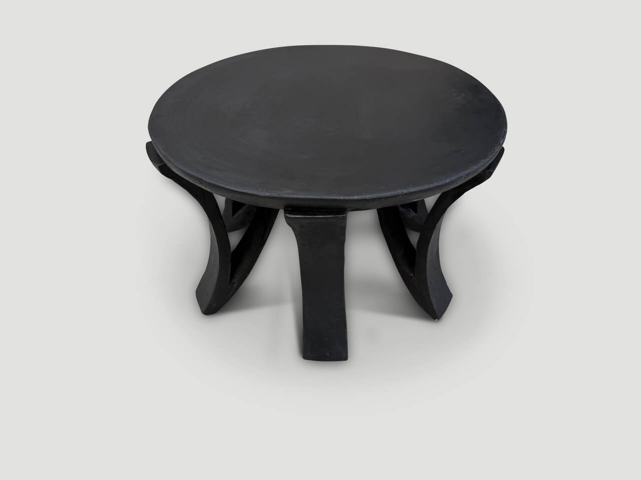 RUSTIC AFRICAN HAND CARVED LARGE SIDE TABLE OR COFFEE TABLE