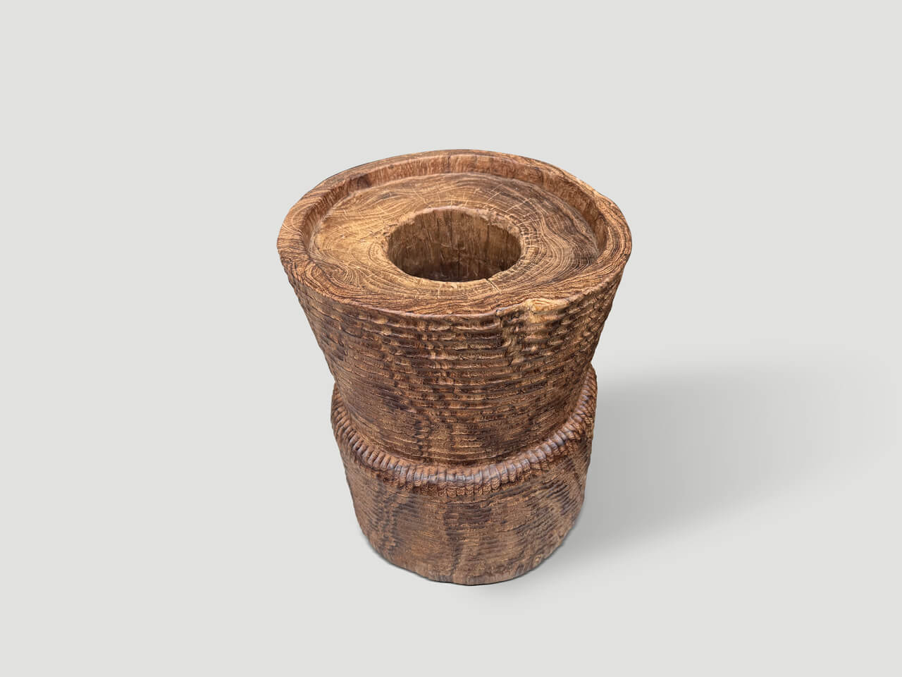 ANCIENT TEAK WOOD MORTAR