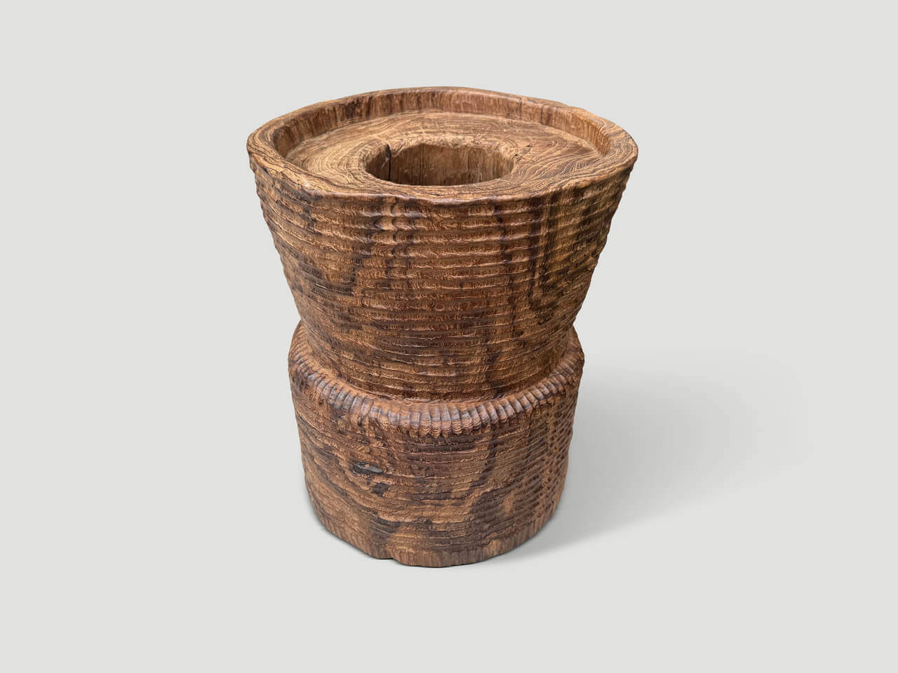 ANCIENT TEAK WOOD MORTAR