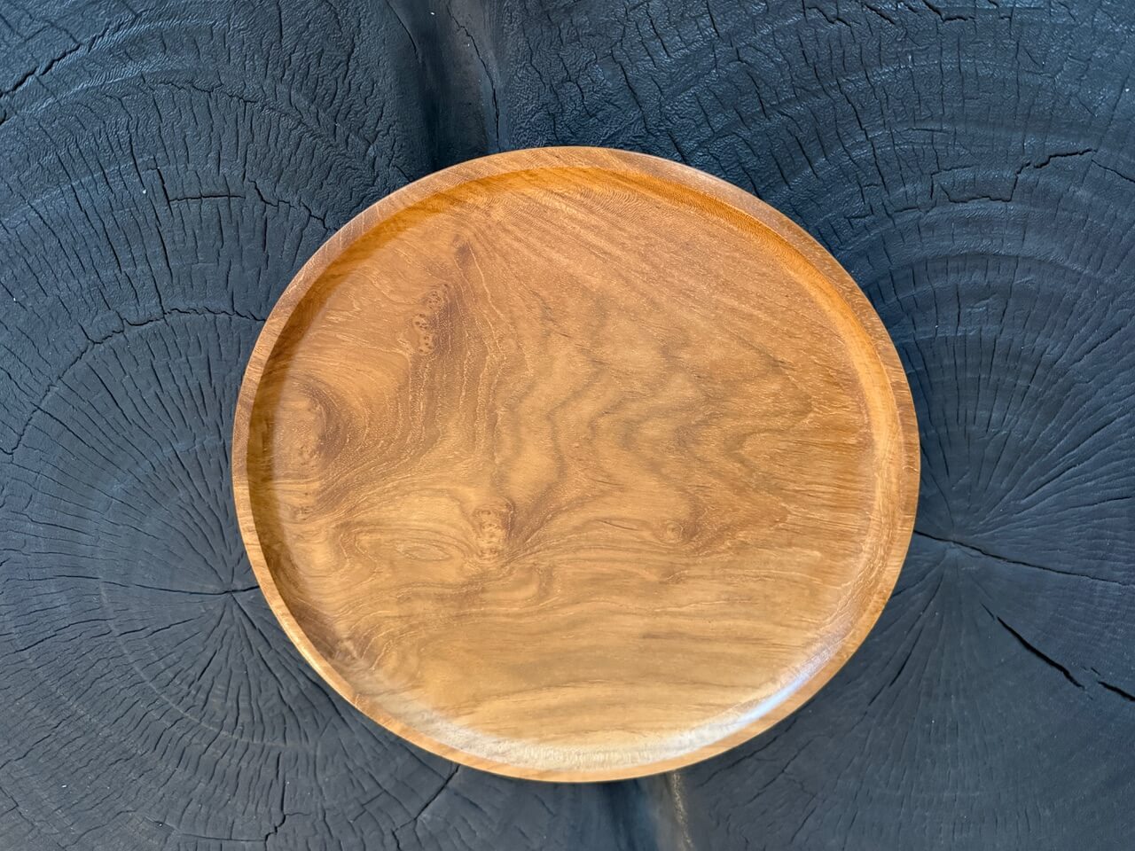 teak wood plates