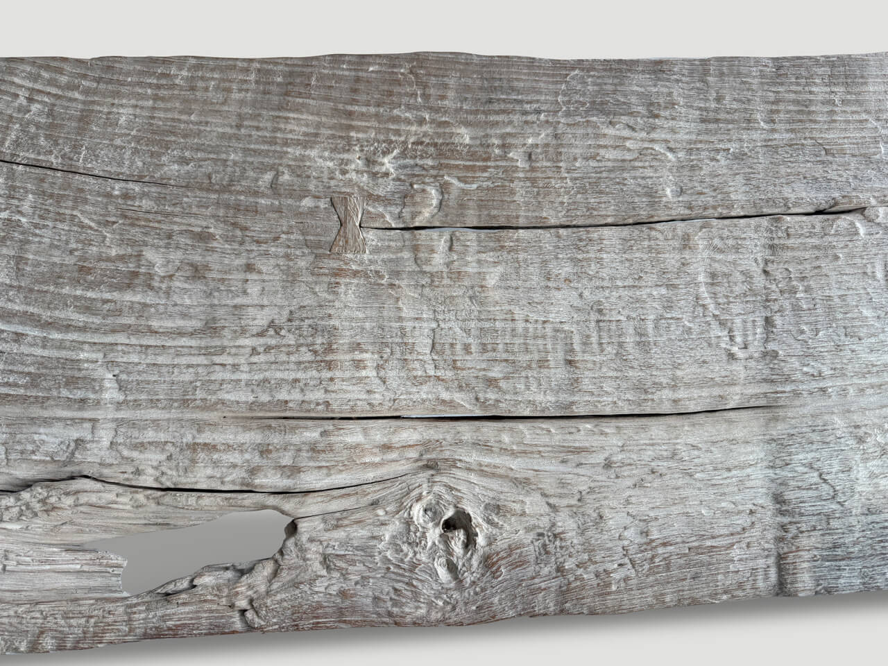 ancient teak wood bench