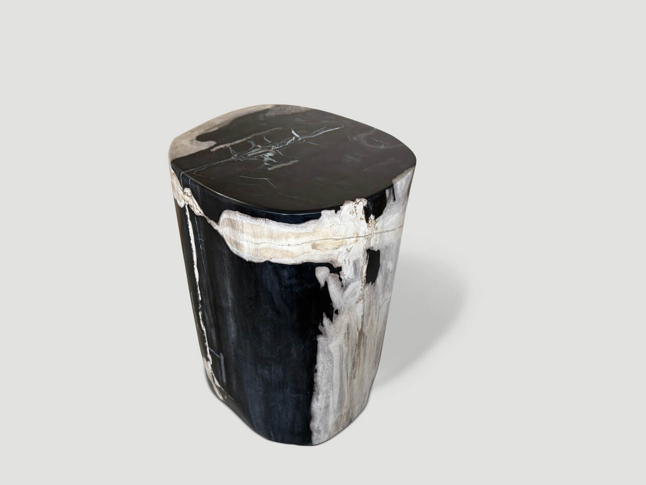 high quality petrified wood side table