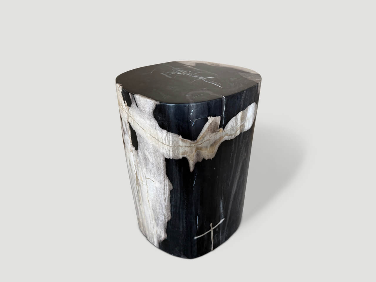 high quality petrified wood side table