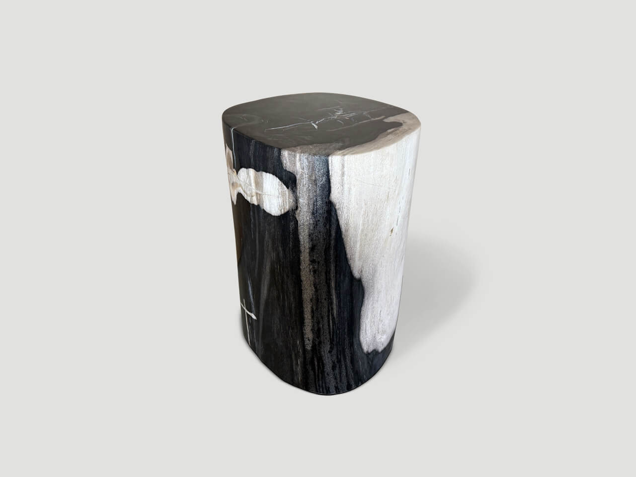 high quality petrified wood side table