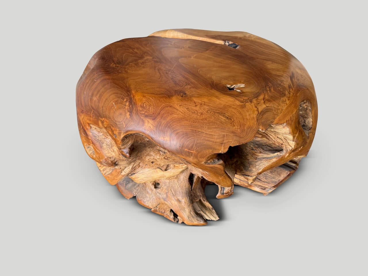 MODERN ORGANIC DRUM STYLE SIDE TABLE