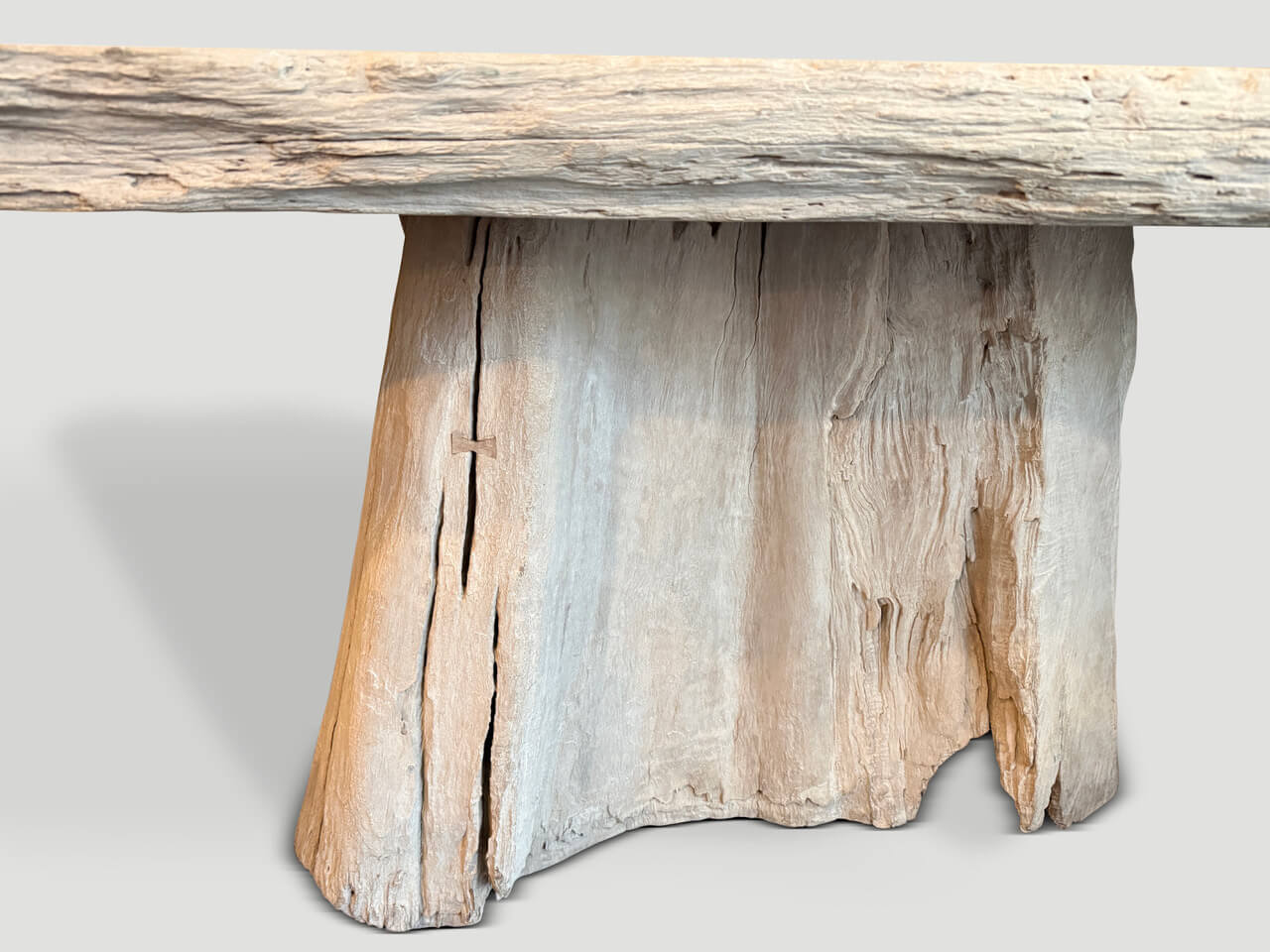 MONUMENTAL ORGANIC TEAK ROOT CONSOLE OR DINING TABLE