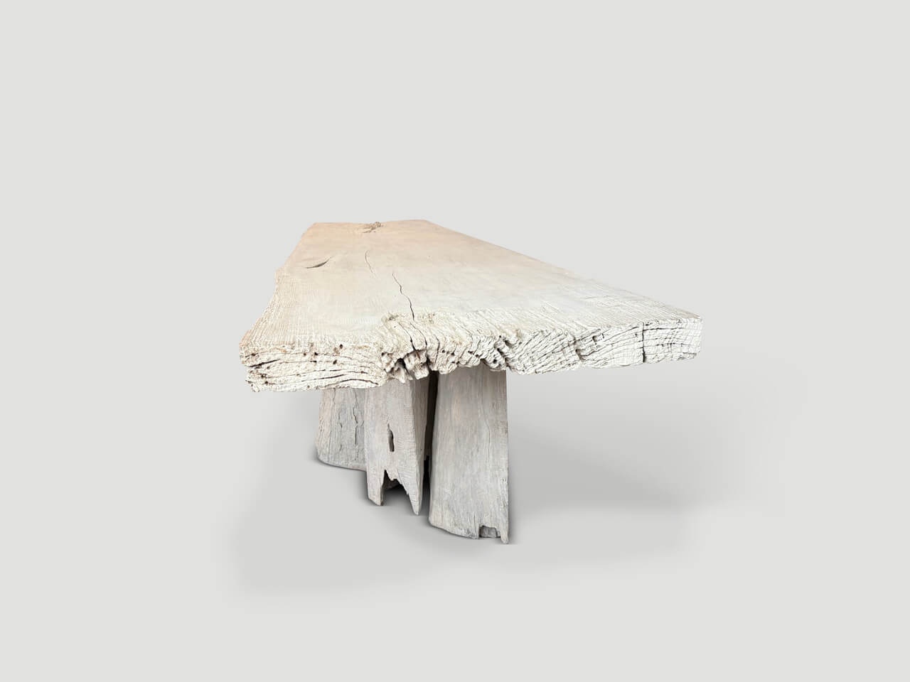 MONUMENTAL ORGANIC TEAK ROOT CONSOLE OR DINING TABLE