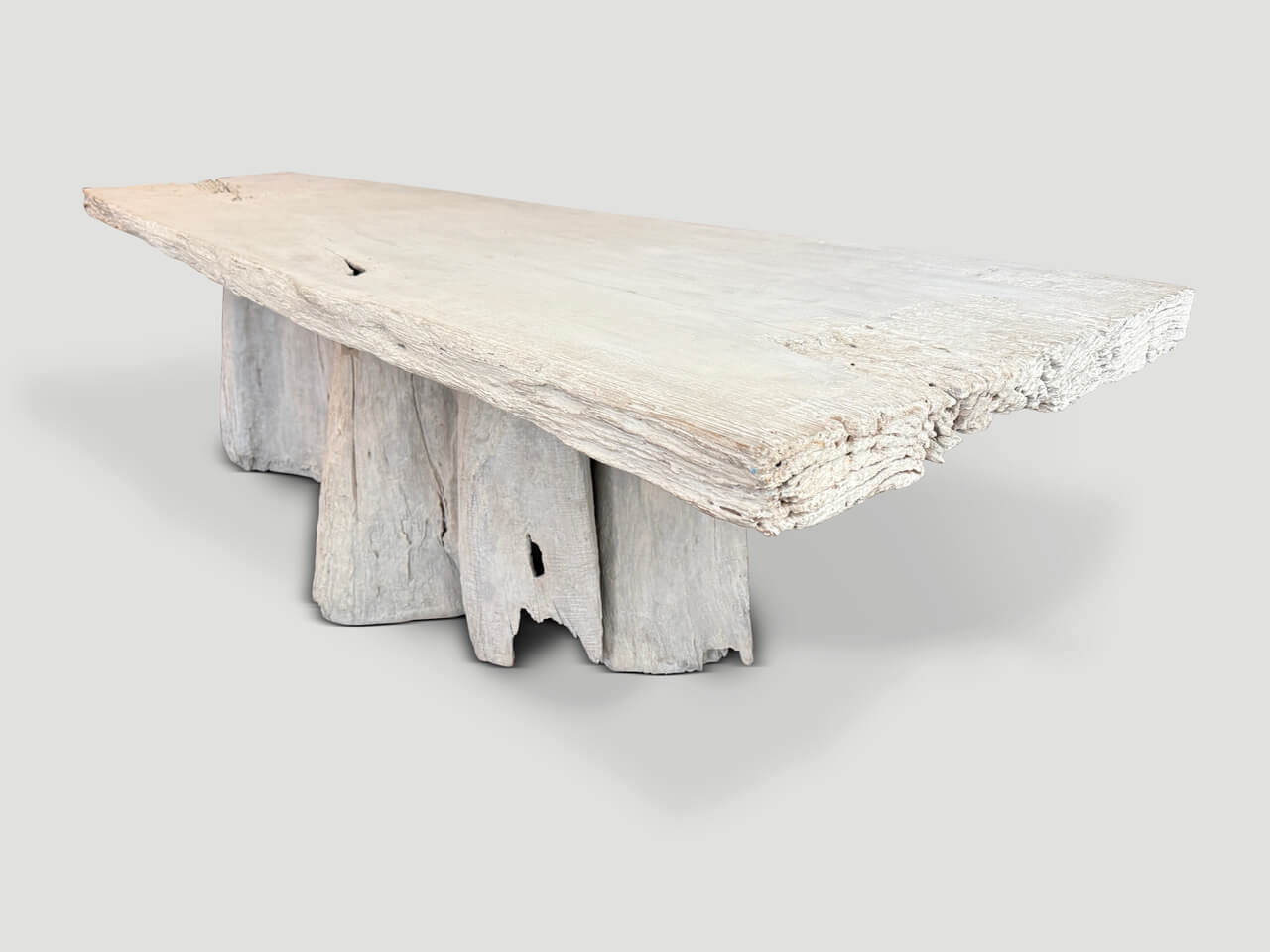 MONUMENTAL ORGANIC TEAK ROOT CONSOLE OR DINING TABLE