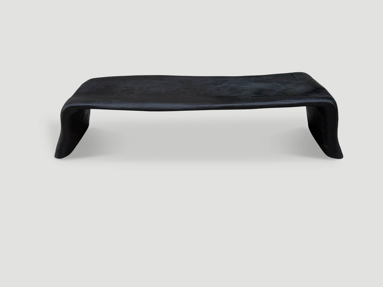 SCULPTURAL CHARRED COFFEE TABLE OR BENCH