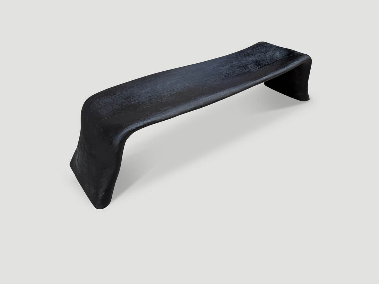 SCULPTURAL CHARRED COFFEE TABLE OR BENCH