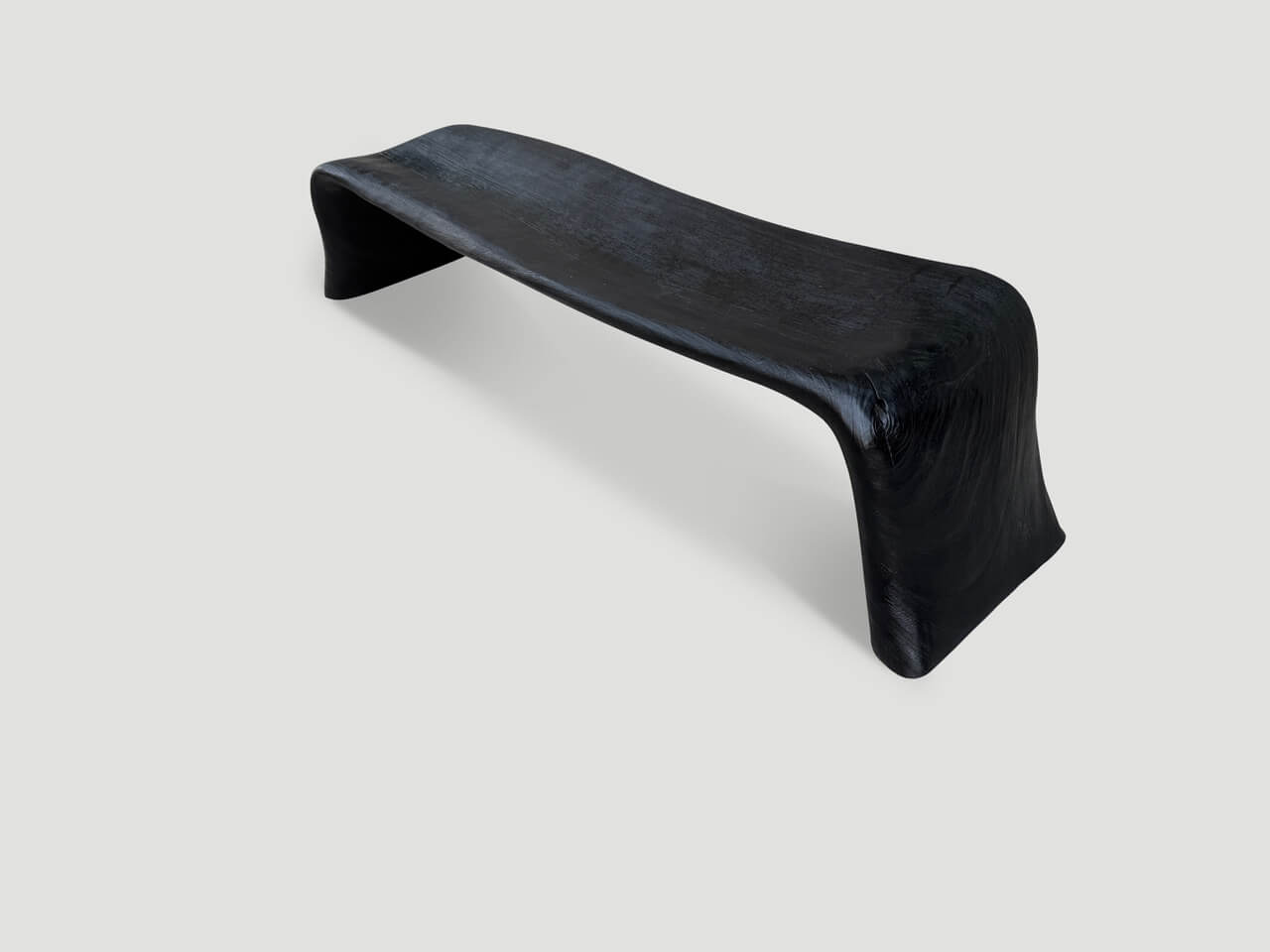 SCULPTURAL CHARRED COFFEE TABLE OR BENCH