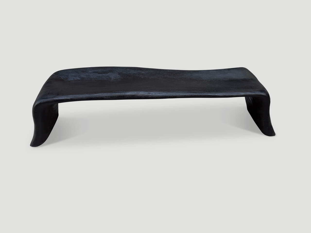 SCULPTURAL CHARRED COFFEE TABLE OR BENCH