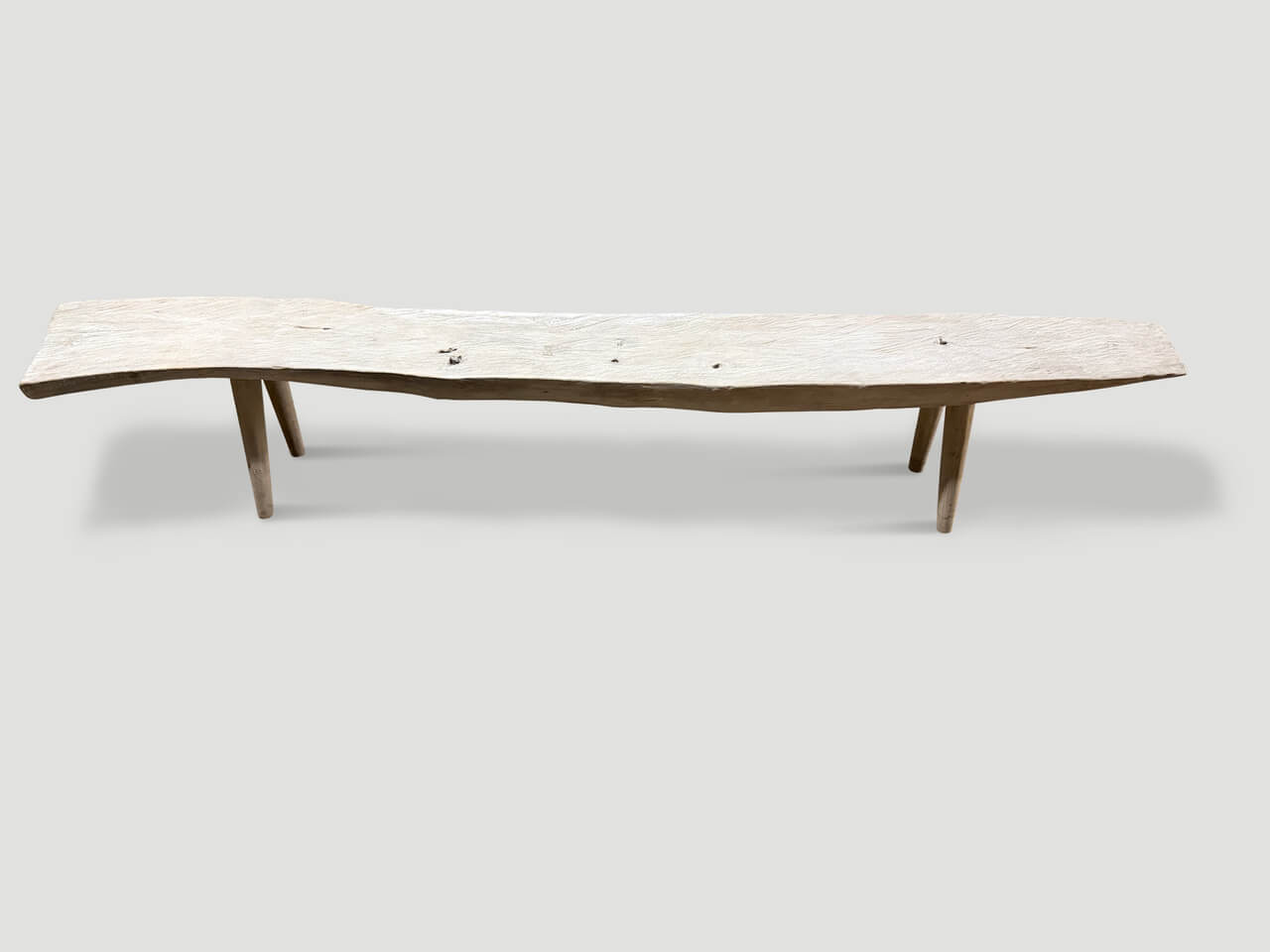 modern organic long bench