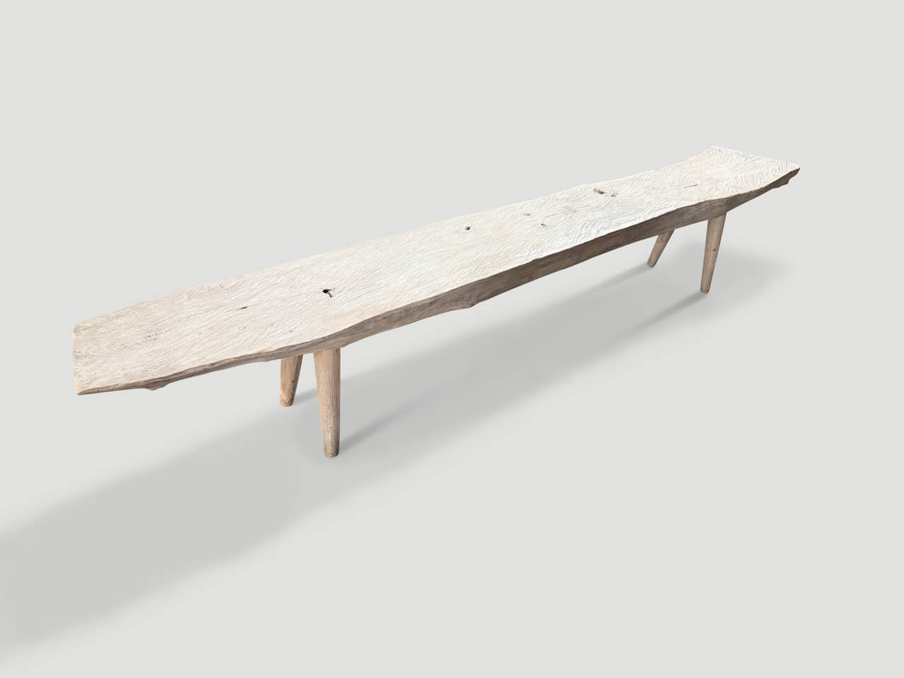 modern organic long bench