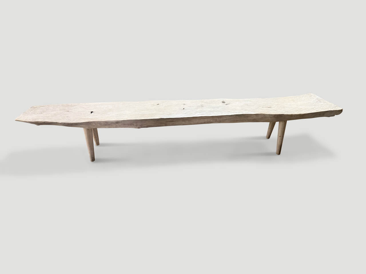 modern organic long bench