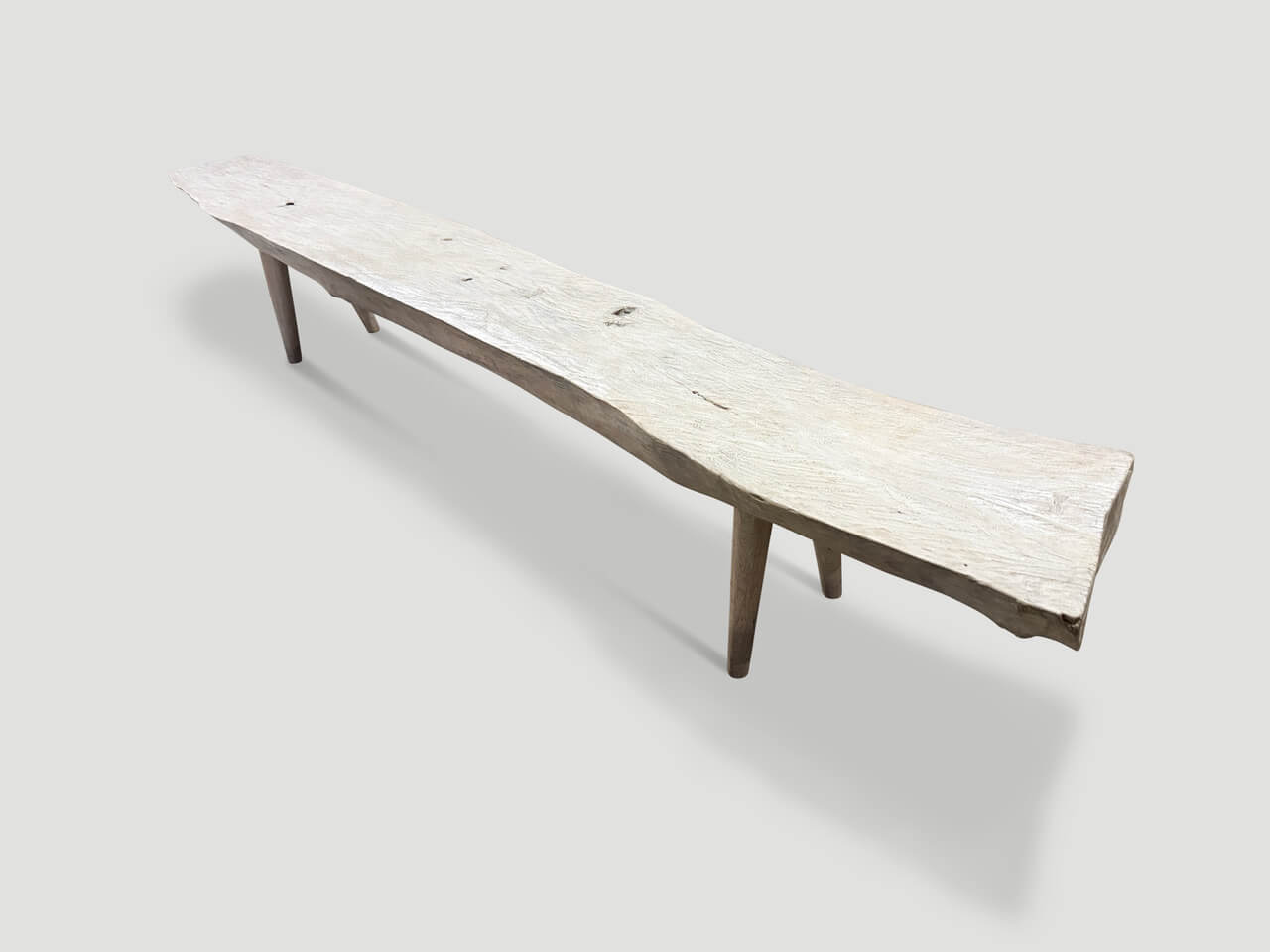 modern organic long bench