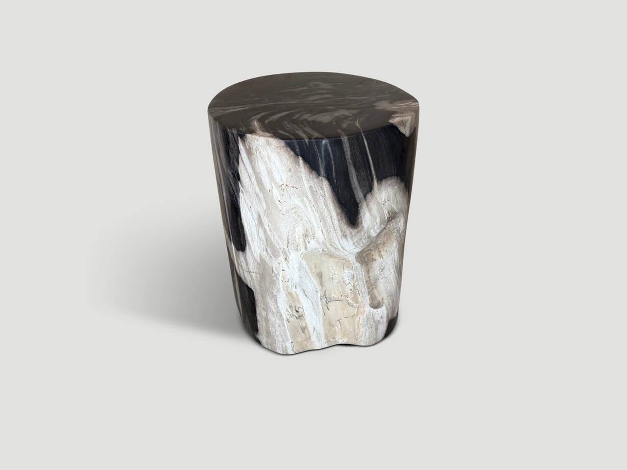 high quality petrified wood side table