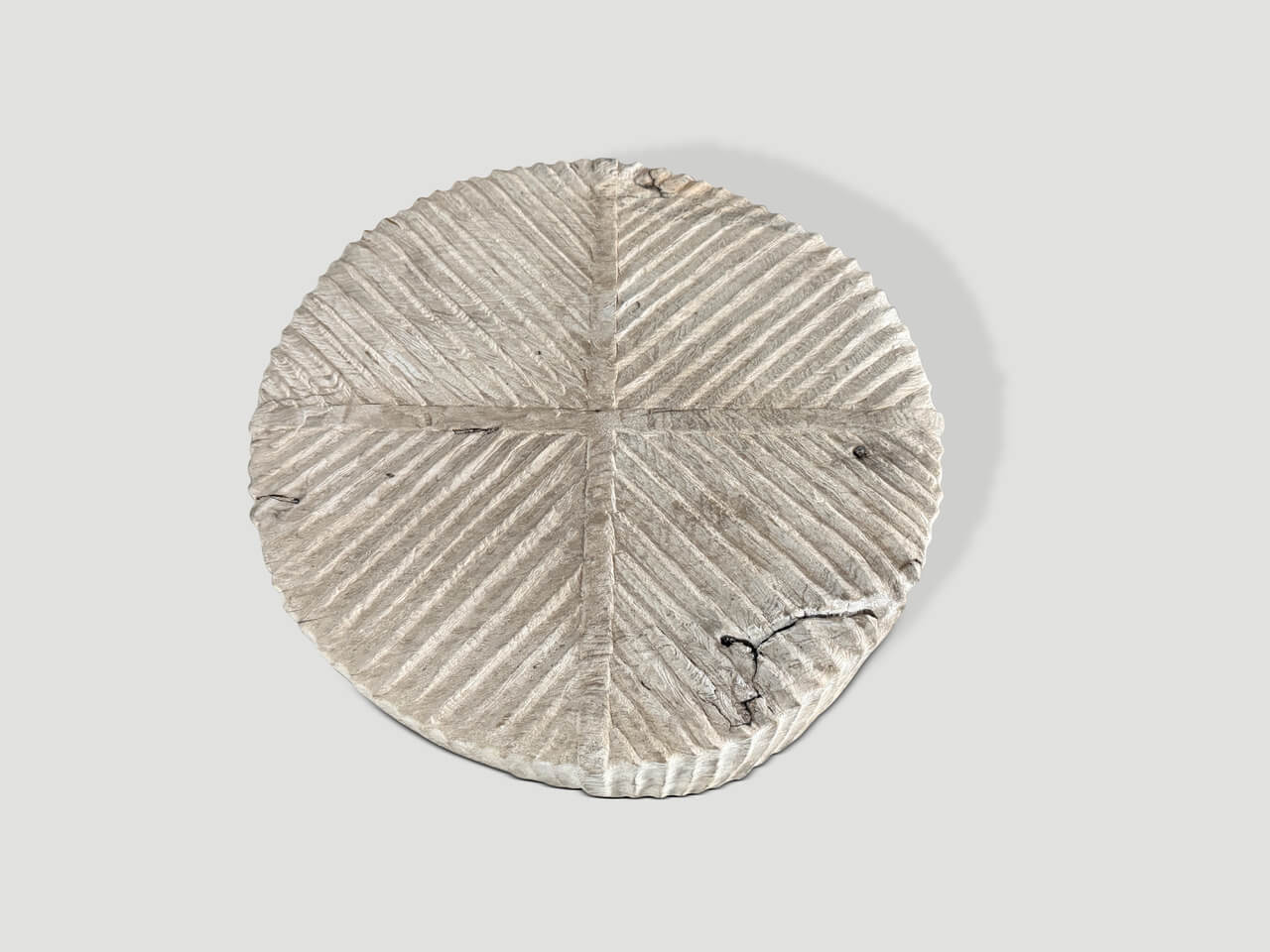 modern organic hand carved coffee table