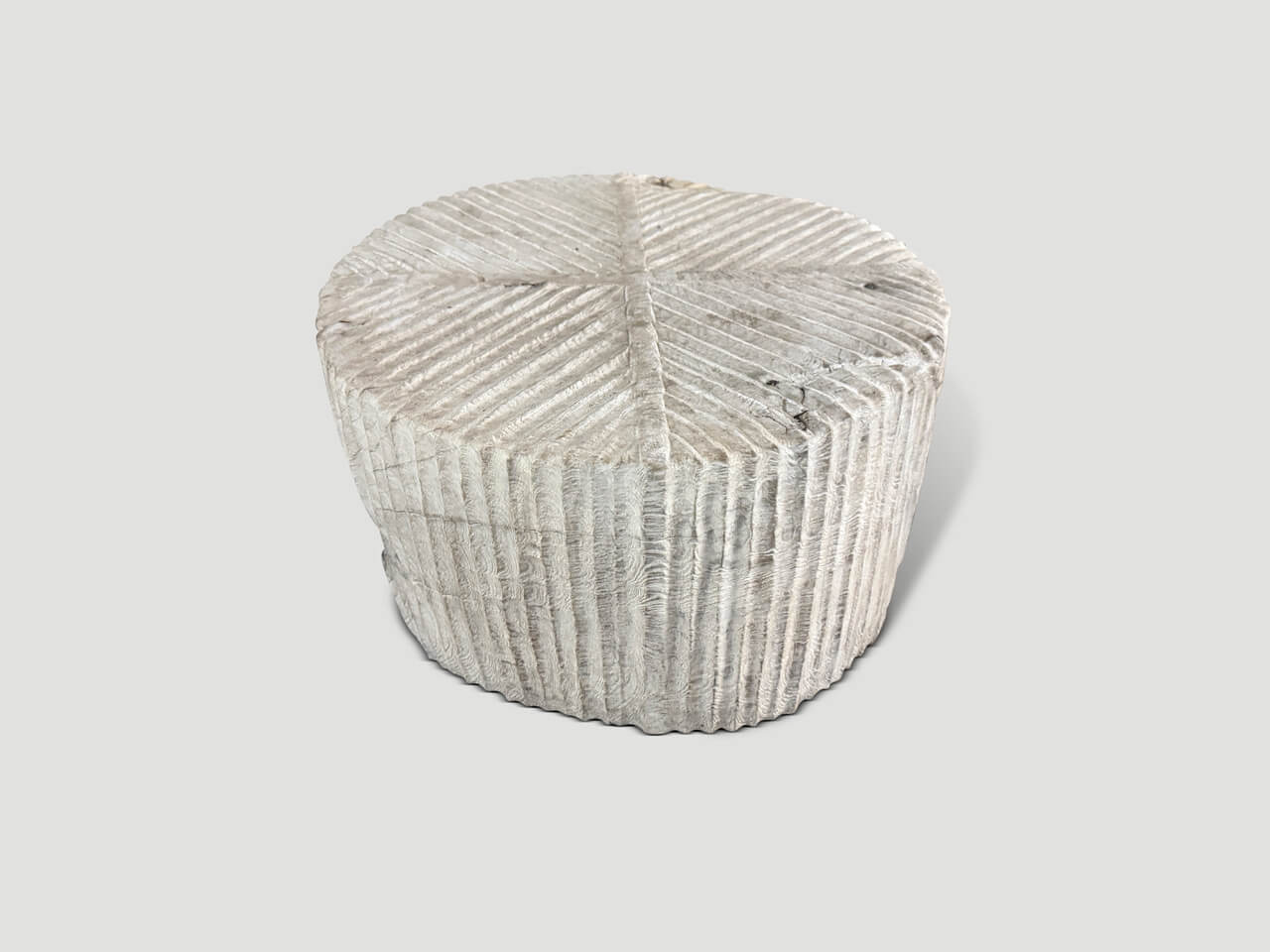 modern organic hand carved coffee table