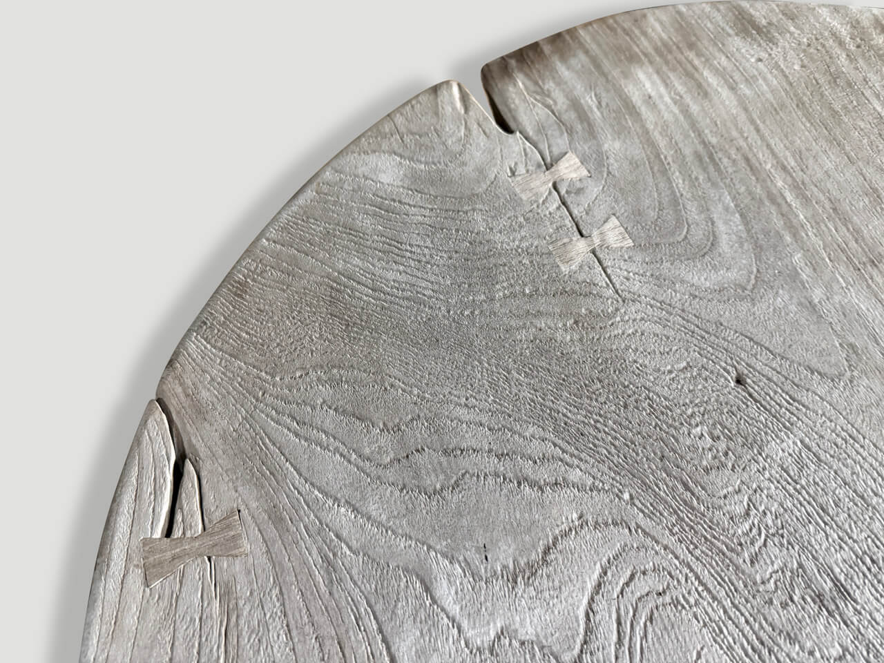 impressive sculptural side table or entry table